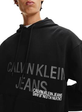 Sweat Calvin Klein Urban Back Graphic Noire