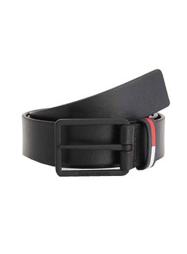 Ceinture Tommy Jeans Elevated Flag Noire Homme