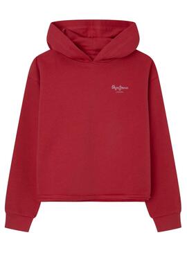 Sweat Pepe Jeans Elicia Rouge pour Fille
