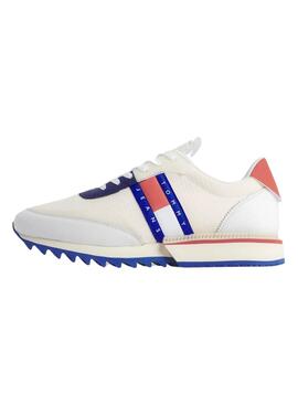 Baskets Tommy Jeans Runner Blanc pour Homme