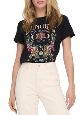 T-Shirt Only Lucy Reg Noire pour Femme
