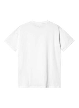 T-Shirt Carhartt Pocket Blanc pour Femme Homme