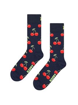 Chaussettes Happy Socks Cherry Noires pour Homme