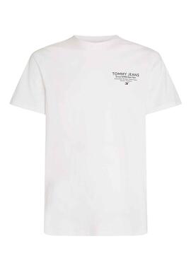 T-Shirt Tommy Jeans Graphic Slim Blanc Homme