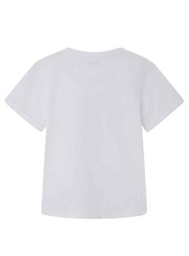 T-Shirt Pepe Jeans Ensemble Blanc pour Fille