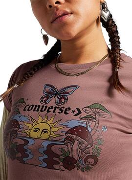 T-shirt Converse Blooming Skate pour femme