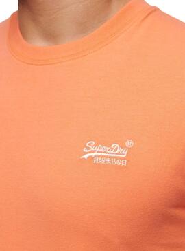 T-shirt Superdry Logo Orange pour homme
