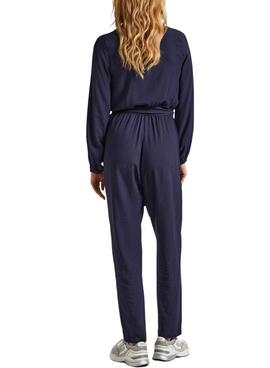 Overall Pepe Jeans Casandra Marine Pour Femme