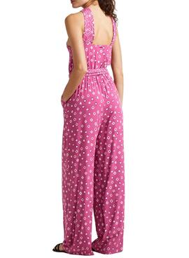 Overall Pepe Jeans long Dolly rose pour femme.