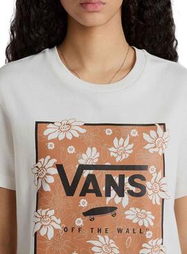 Camiseta Vans Tropic Fill Floral Beige Pour Femme