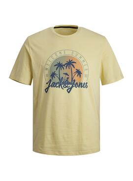 T-shirt Jack And Jones Summer Jaune pour Enfant.