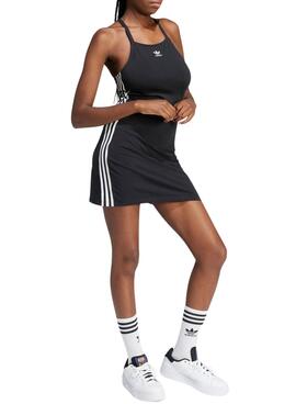 Robe Adidas Mini 3 Bandes Noir Pour Femme