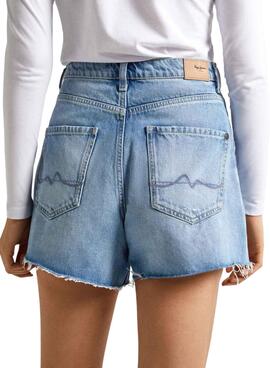 Shorts Pepe Jeans Denim A-Line Rotos Pour Femme