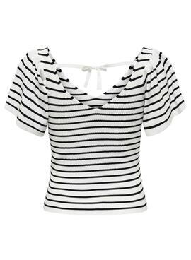 T-shirt Only Leelo Blanc Pour Femme