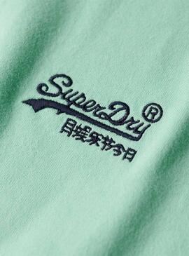 T-shirt Superdry Organic Logo Vert Pour Homme