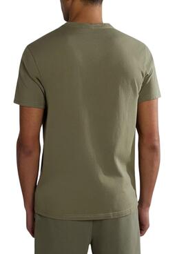 T-shirt Napapijri Salis vert pour homme
