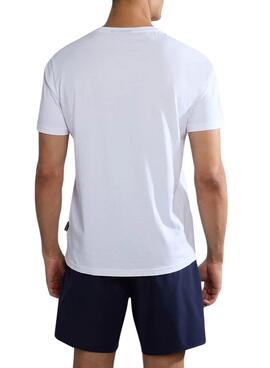 T-shirt Napapijri Salis Blanc pour homme