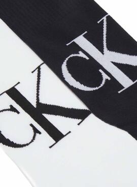 Chaussettes Calvin Klein Jeans Mid Blanc et Noir