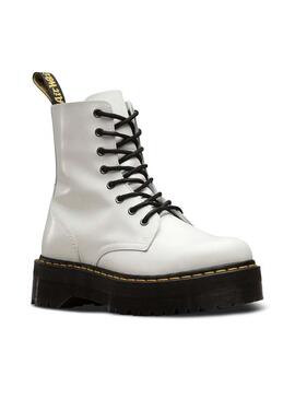 Bootss Dr Martens Retro Jadon 8 YEUX Blanc Femme