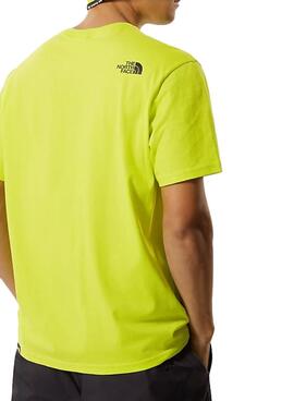 T-Shirt The North Face Standard Jaune Homme