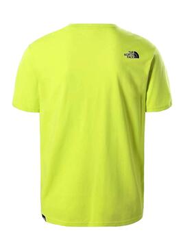 T-Shirt The North Face Standard Jaune Homme