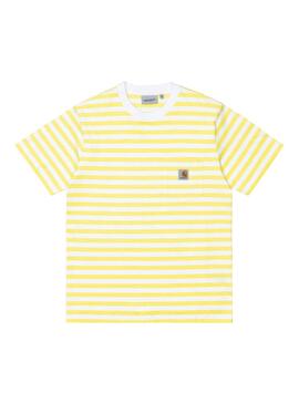 T-Shirt Carhartt Scotty Pocket Jaune Homme