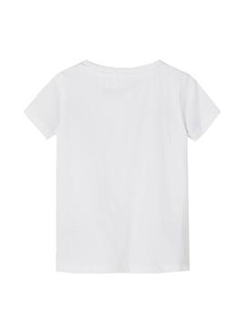 T-Shirt Name It Hafun Blanc pour Fille