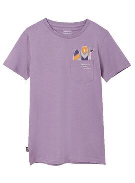 T-Shirt Mayoral Ecofriends Violet pour Garçon