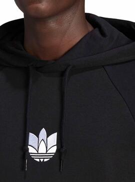 Sweat Adidas Trefoil Negra pour Homme