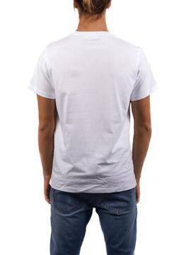 T-Shirt El Pulpo Patches Blanc pour Homme
