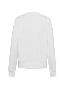 Sweat Calvin Klein Hologram Logo Blanc Femme