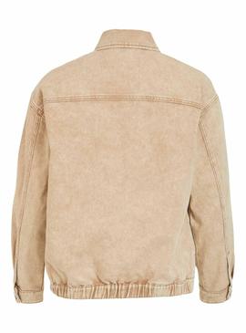 Veste en jean Vila Beige Angila pour Femme