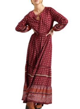 Robe Superdry Ameera Maxi Rouge pour Femme