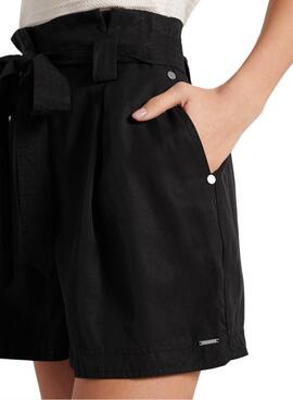 Short Superdry Desert Paper Noire pour Femme