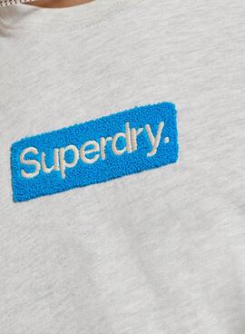 T-Shirt Superdry Workwear Gris pour Homme