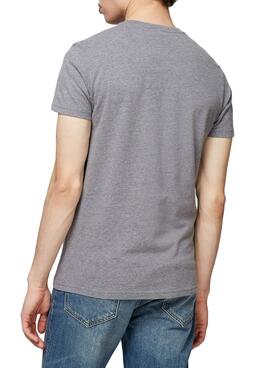 T-Shirt Superdry Itago Gris pour Homme