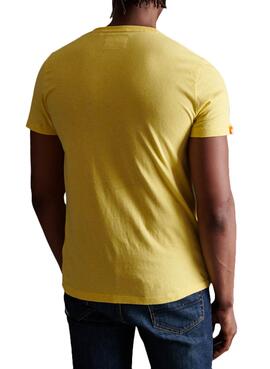 T-Shirt Superdry Ol Vintage Jaune pour Homme