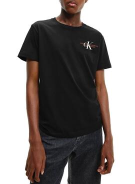 T-Shirt Calvin Klein Urbain Noire pour Homme