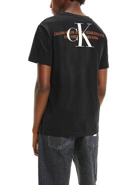 T-Shirt Calvin Klein Urbain Noire pour Homme