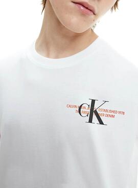 T-Shirt Calvin Klein Urban Graphic Blanc Homme