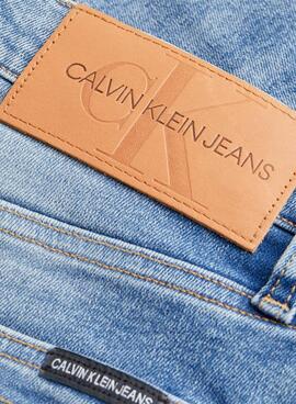 Bermuda Calvin Klein Slim Short Bleu pour Homme