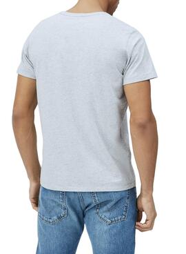 T-Shirt Pepe Jeans Mig Gris pour Homme