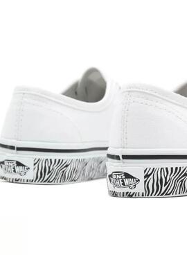 Baskets Vans Authentic Blanc Zebra pour Fille
