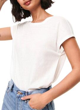 T-Shirt Only Ama Life Blanc pour Femme