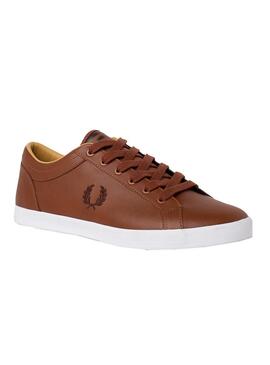 Baskets Fred Perry Baseline Brun pour Homme