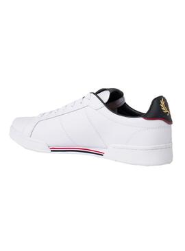 Baskets Fred Perry Leather Blanc pour Homme