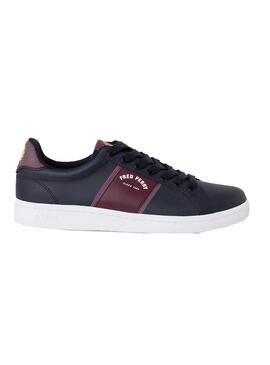 Baskets Fred Perry B721 Bleu marine pour Homme