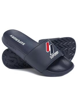 Flip flops Superdry Core Pool Slide Bleu marine Homme