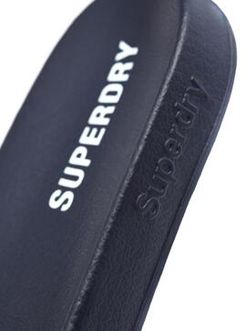 Flip flops Superdry Core Pool Slide Bleu marine Homme