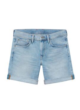 Bermuda Pepe Jeans Cane Short Bleu pour Homme